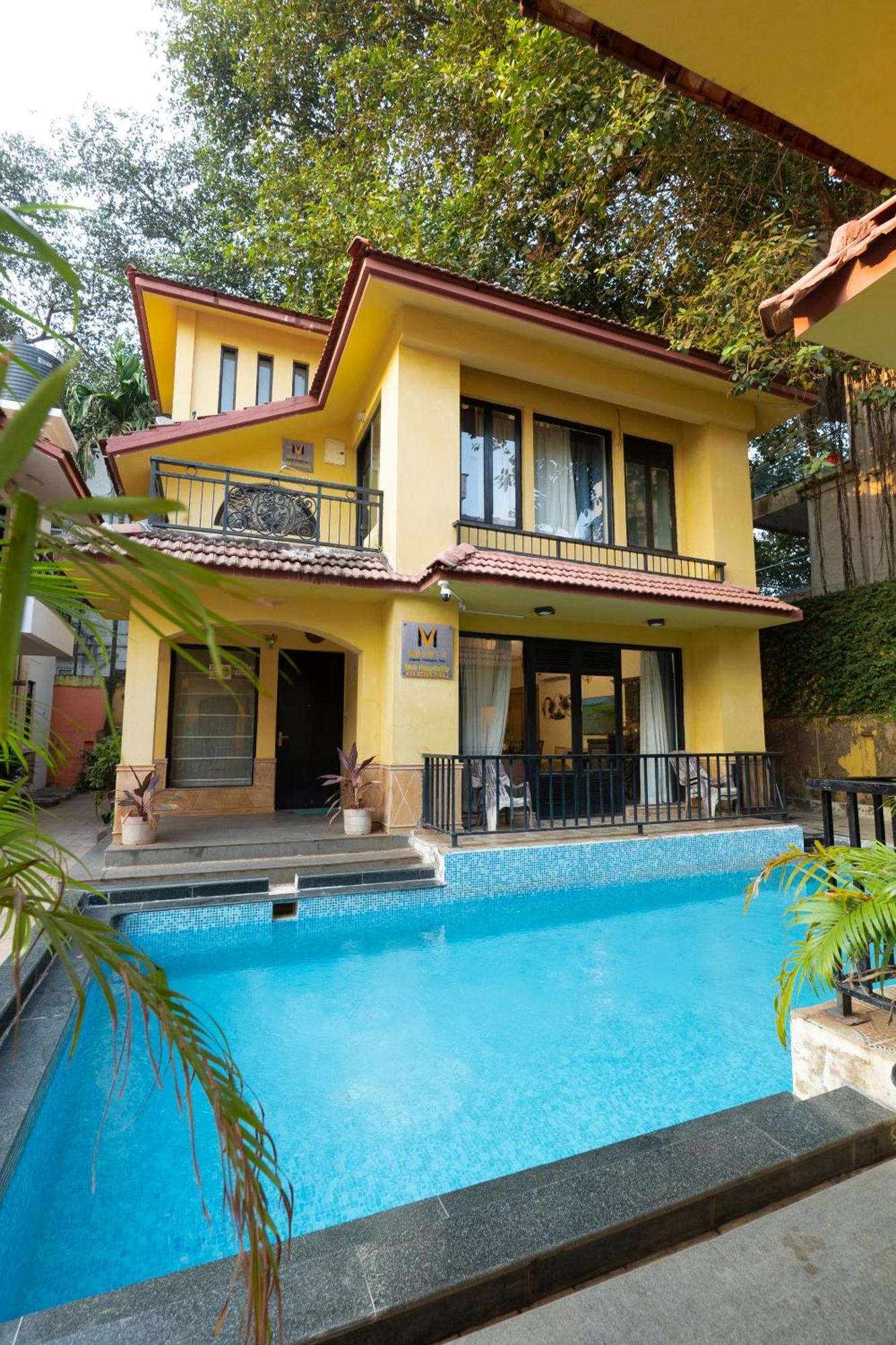 Villa M - Lagoon 4 Calangute 3Bhk Pool Facing, Breakfast Included Vieux-Goa Extérieur photo